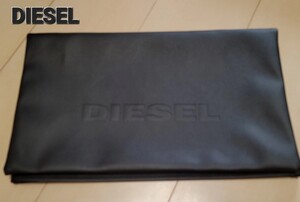 【DIESEL】ディーゼル ショッパー 保存袋 合皮 ブラック 型押しロゴ 美品