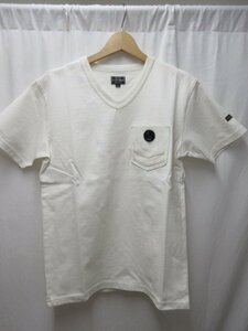 ◎極美品　ショット　schott ポケットレザー　Tシャツ　白　サイズS