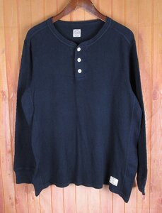 MAT8364 STANDARD CALIFORNIA スタンダードカリフォルニア サーマル ヘンリーネック 長袖Tシャツ ネイビー系 MEDIUM