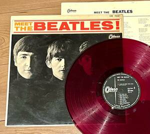 ★赤盤★Odeon[ライナー付属] MEET THE BEATLES / ミート・ザ・ビートルズ/ THE BEATLES / ザ・ビートルズOR-7041 LPレコード