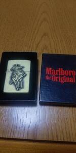 ZIPPO ジッポー Marlboro the Original オイルライター カウボーイ デザイン 外箱付き 火花未使用のため未確認 【未使用品】