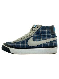 NIKE◆BLAZER MID/ブレーザーミッド/マルチカラー/308311-001/25cm/ネイビー/コットン/ナイキ