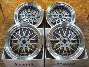 ☆即納☆高級 メッシュ 深リム 引っ張りカスタム levanna V10-EX 19inc 8.5J+40 9.5+40 5H114.3 輸入 215/35R 225/35R19 クラウン マークX