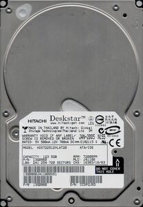 HITACHI Deskstar HDS722512VLAT20 123.5GB ATA/IDE 7200rpm