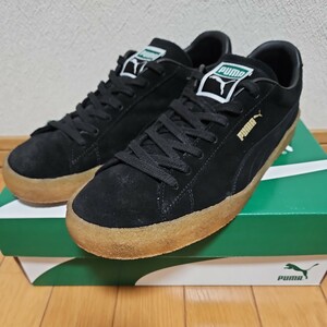 【稀少29.5cm】中古品PUMA SUEDE CREPE プーマ スエード クレープ ブラック 黒 380707-02