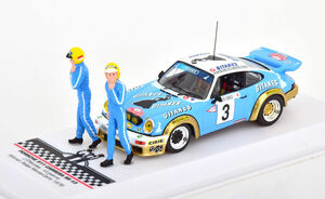 イクソ 1/43 ポルシェ 911 カレラ RS #3 モンテカルロラリー 1978 優勝 フィギア付き Porsche Gitanes Nicolas/Lave ミニカー