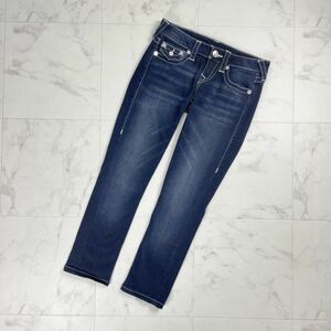 美品 TRUE RELIGION トゥルーレリジョン ストレッチスキニーデニムパンツ ボトムス レディース インディゴブルー サイズ25*PC819