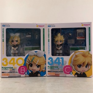 03w00741 ねんどろいど ボーカロイド 2体セット B賞 340 鏡音リン C賞 341 鏡音レン ファミリーマート2013 ver. ハッピーくじ