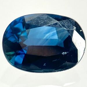 ★天然サファイア0.958ct★J 約6.6×4.8mmソーティング付 ルース 裸石 宝石 ジュエリー sapphire corundum 