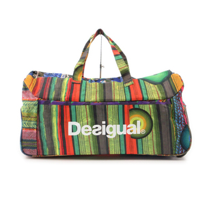 送料無料 美品 デシグアル Desigual ボストンバッグ キャリーバッグ 鞄 手提げ キャスター付き ナイロン レディース