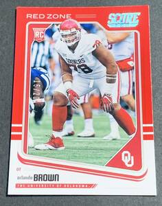 2018 Panini Score Football Orlando Brown /20 No.416 RC Rookie NFL 20枚限定　シリアル　ルーキー　カード