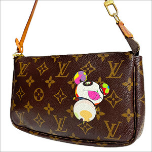 J5114 良品 ルイヴィトン ポシェットアクセソワールモノグラムパンダ 村上隆 VI0094 M51981 LOUIS VUITTON