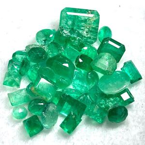 1円〜!!☆天然エメラルドおまとめ21ct☆j 約4.2g ルース 裸石 宝石 ジュエリー jewelry emerald ベリル カボション w3 マ19