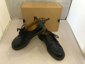 【Dr・Martens】ドクターマーチン　ユニセックス　レースアップシューズ　ブラック　レザー　約24．5～25cm　SY02-GEE