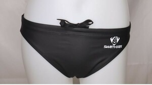 新品・4XL・SWIMHXBY・メンズ競泳水着・ラバー調・ブラック