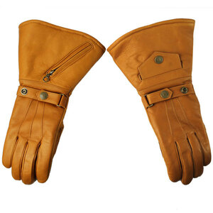 Schott (ショット) 3149024 4170001 WINTER GLOVE LONG ウィンター レザーグローブ ロング 50(386) CAMEL M