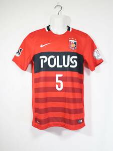 浦和レッズ #5 MAKINO 槙野智章 2016 ホーム ユニフォーム S ナイキ NIKE レッズ POLUS Jリーグ サッカー シャツ REDS