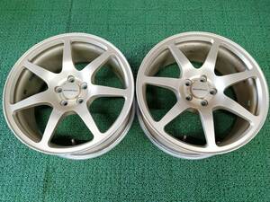 ★希少品★ Prodrive プロドライブ GC-07C 鍛造品 17×7.5J +48 5H-100 2本セット 86・BRZ・レガシィ等