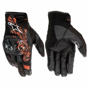 アルパインスターズ MM93 RIO HONDO v2 AIR GLOVE ASIA グローブ バイク手袋 スマホ対応 年中通用 レザー メッシュ【Lサイズ】