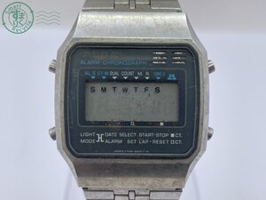 BA0603658　△SEIKO セイコー V749-5000 ALBA アルバ 腕時計 デジタル クオーツ メンズ シルバー系 スクエア シルバー系 現状品