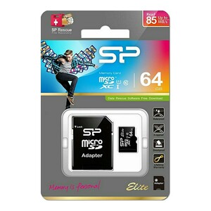 microSDXC64GBメモリーカード (Silicon Power)　 SP064GBSTXBU1V10SP【1円スタート出品・新品・送料無料】