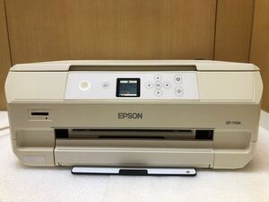 RE1289 EPSON エプソン　インクジェット複合機 EP-710A カラリオ/Colorio C491T 2017年製 本体 ホワイト 通電のみ確認　現状品　1220