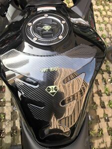 GSX250Rタンクパッド カーボン風プリント