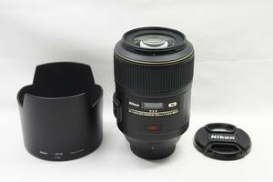 【適格請求書発行】美品 Nikon ニコン AF-S VR MICRO NIKKOR 105mm F2.8G IF ED フルサイズ 単焦点レンズ【アルプスカメラ】240927f