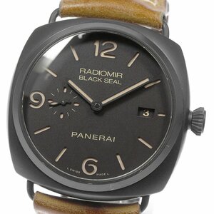 パネライ PANERAI PAM00505 ラジオミール コンポジット ブラックシール3デイズ スモールセコンド 手巻き メンズ 内箱・保証書付き_804161