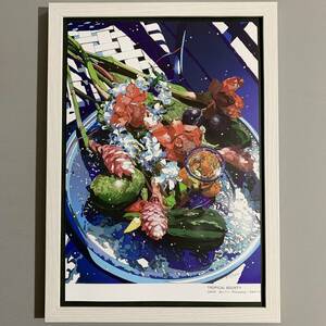 ■鈴木英人■「TROPICAL BOUNTY 2005」/A4額装品/トロピカルの恵み/南国/貴重イラスト/印刷物/インテリア G534