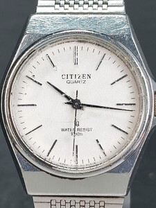 CITIZEN シチズン 4-731751 アナログ クォーツ 腕時計 ホワイト文字盤 メタルベルト ステンレススチール 新品電池交換済み 動作確認済み