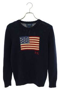 ポロラルフローレン Polo Ralph Lauren アメリカンフラッグクルーネックニット 中古 BS99