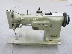 R009-S3-16109 SINGER シンガー 107U202 横振り刺繍ミシン 工業用 現状品1