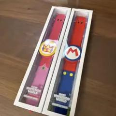 スーパーニンテンドーワールド パワーアップバンド マリオ＆ピーチ 2個セット