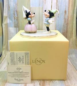 レア★ミッキーマウス ミッキーのジャックと豆の木 ミニーマウス Mickey Mouse レノックス LENOX 陶器製 フィギュア★Disney ディズニー