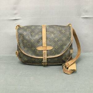 060606 267998 LouisVuitton ルイヴィトン ソミュール30 肩掛け ショルダーバッグ ブラウン モノグラム M42256 ブランド USED品