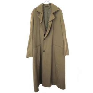 Yohji Yamamoto POUR HOMME ヨウジヤマモト プールオム 17AW ウールギャバジンロングコート カーキ系 3 HK-C31-148 ITU5B1VQDHCG