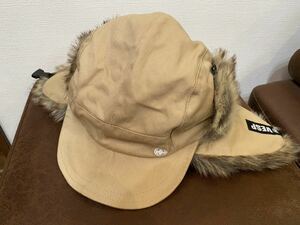 ★ 23-24 ベスプ VESP FUR WARM CAP VPMC1001 スノーボード キャップ 帽子 バラクラバ 防寒 ベージュ 新品未使用タグ付