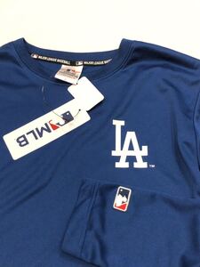 L サイズ　新品　MLB ドジャース　長袖Tシャツ ドライメッシュ　ロングスリーブ ロング Tシャツ ロンT