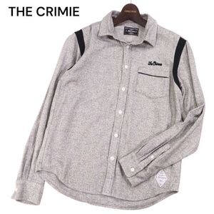 THE CRIMIE クライミー 通年 ロゴ刺繍★ 長袖 コットン ボーリング シャツ Sz.M　メンズ 日本製　I4T01457_4#C