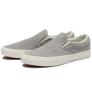 ☆VANS CLASSIC SLIP-ON BOA 灰/白 25.5cm バンズ クラシック スリッポン ボア VN0A7Q5D6J6