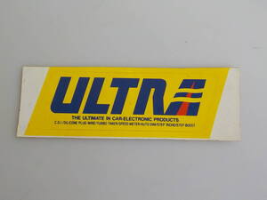 旧車 ULTRA ステッカー 昭和 レトロ オートアクセサリー