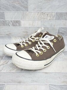 ◇ Θ CONVERSE ALL STAR FLATEYELETS OX　1SC372 ローカット スニーカー　シューズ サイズ24.5ｃｍ ブラウン レディース P