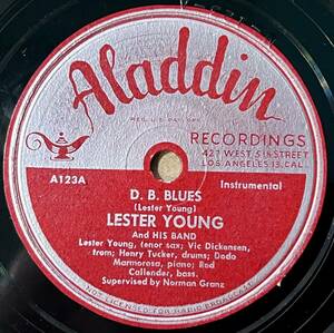 【S】LESTER YOUNG ALADDIN D.B. Blues/ Lester Blows Again