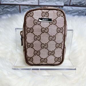 【美品】GUCCI ポーチ　シガレットケース　キャンバス　GG