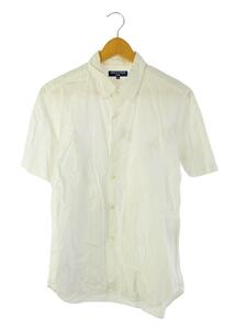 COMME des GARCONS HOMME◆00s/コットン半袖シャツ/S/コットン/WHT