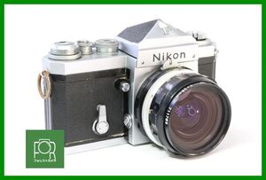 【同梱歓迎】実用■Nikon F アイレベル シルバー 6776157 / NIKKOR-H 28mm F3.5■シャッター全速完動■AN621