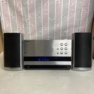 L503 ONKYO/オンキョー CR-T2 CDレシーバー システムコンポ/スピーカーD-T2音出しOK/通電OK ジャンク品