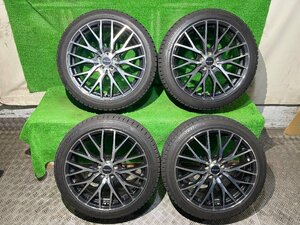 HOT STUFF Precious HM-1 V-II 18インチ 7.5J +53 PCD100 5H【215/45R18】BLIZZAK VRX2 2017年製 7分山 冬 スタッドレスタイヤ付4本セット