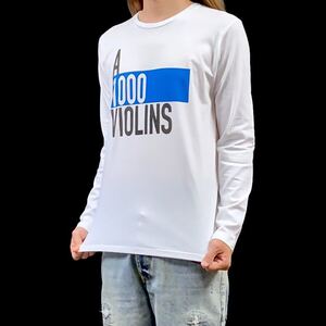 新品 THE BLUE HEARTS ブルーハーツ 1000のバイオリン 名曲 ロゴ ロンT 長袖 Tシャツ XS S M L XL ビッグ オーバーサイズ XXL~4XL パーカー